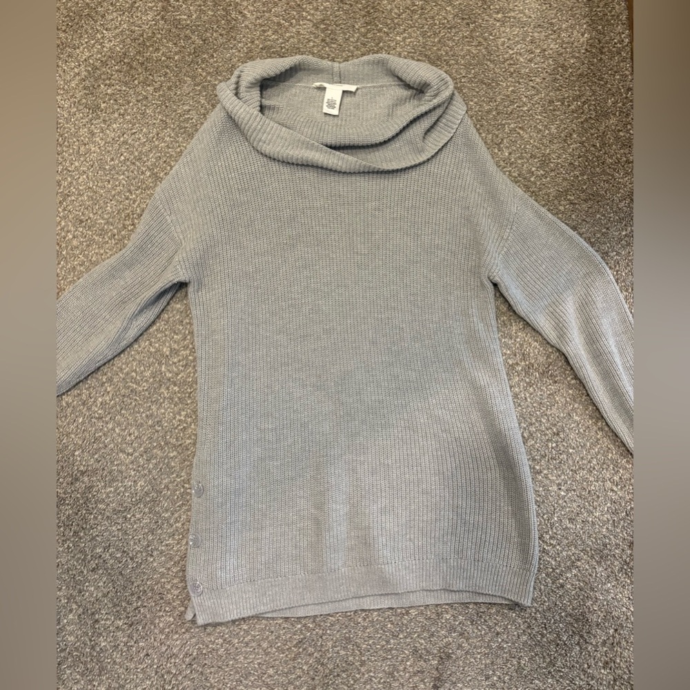 Workshop Republic Clothing Gray Cowl Neck Sweater